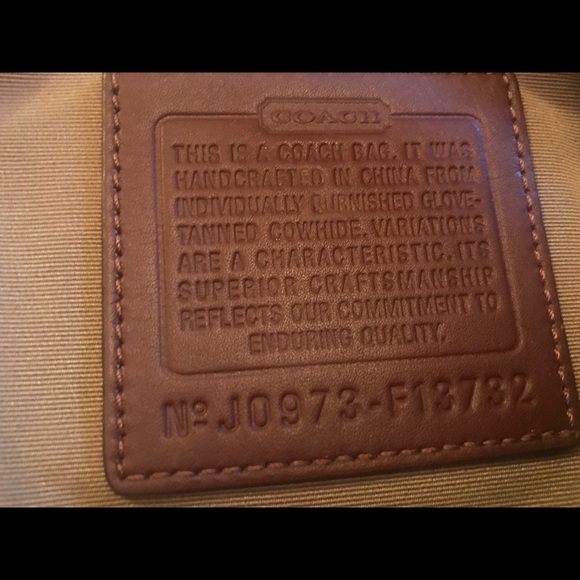 Brown Leather Coach Shoulder Bag - Picture 6 of 8